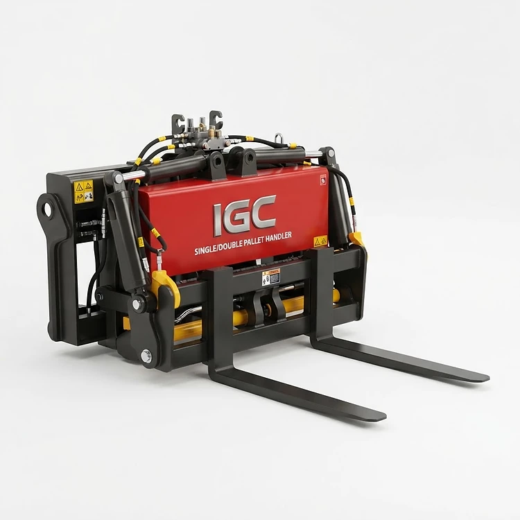 IGC IGC Single/Double Pallet Handler (IGC-FA-007) for sale — Forklift Attachments for construction, mining and industrial applications