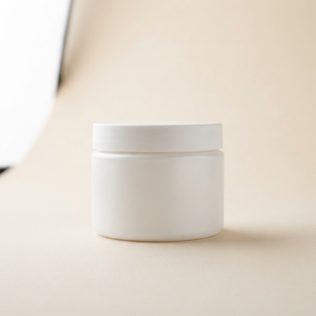 Opaque White PET Cosmetic Jar