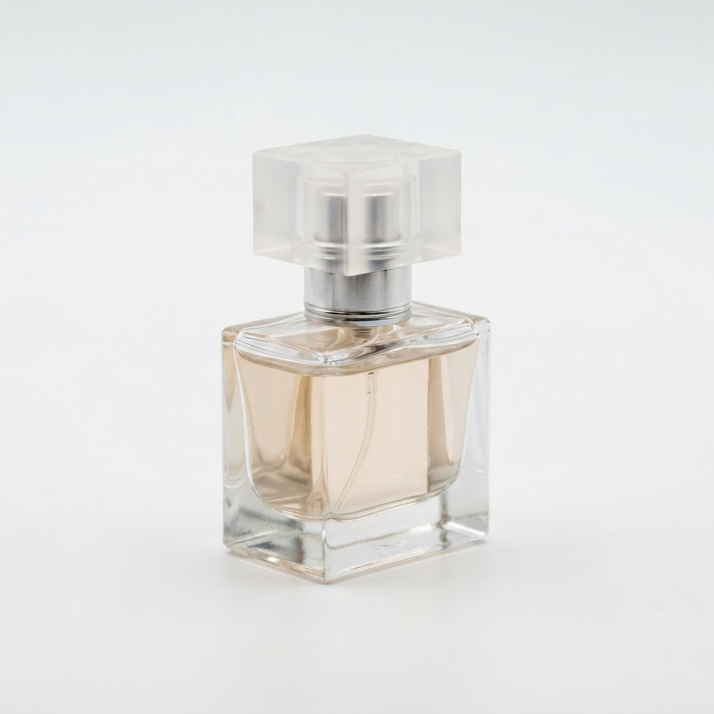 25ml Square Glass Perfume Atomizer with Silver Pump