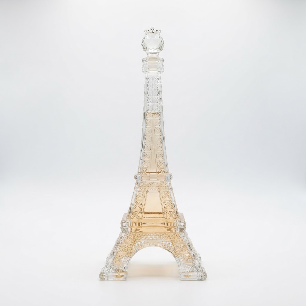 Eiffel Tower Shaped Glass Perfume Bottle 8009