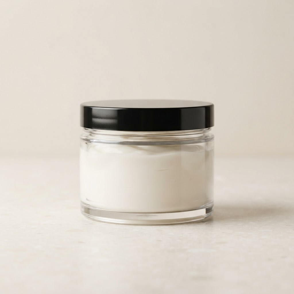 Round Clear PET Jar with Black Screw Lid