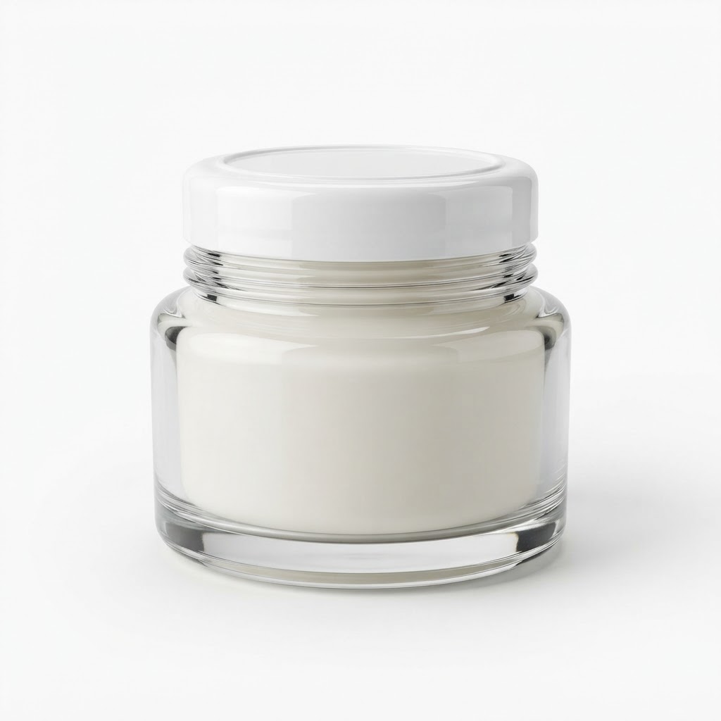 50g Round Glass Cosmetic Jar 8045
