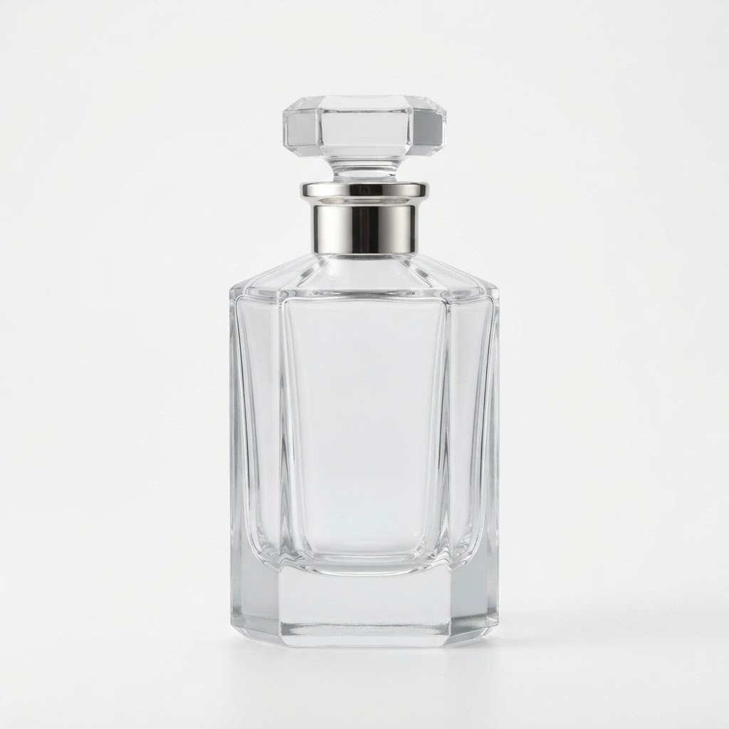 Octagonal Glass Perfume Bottle 8001