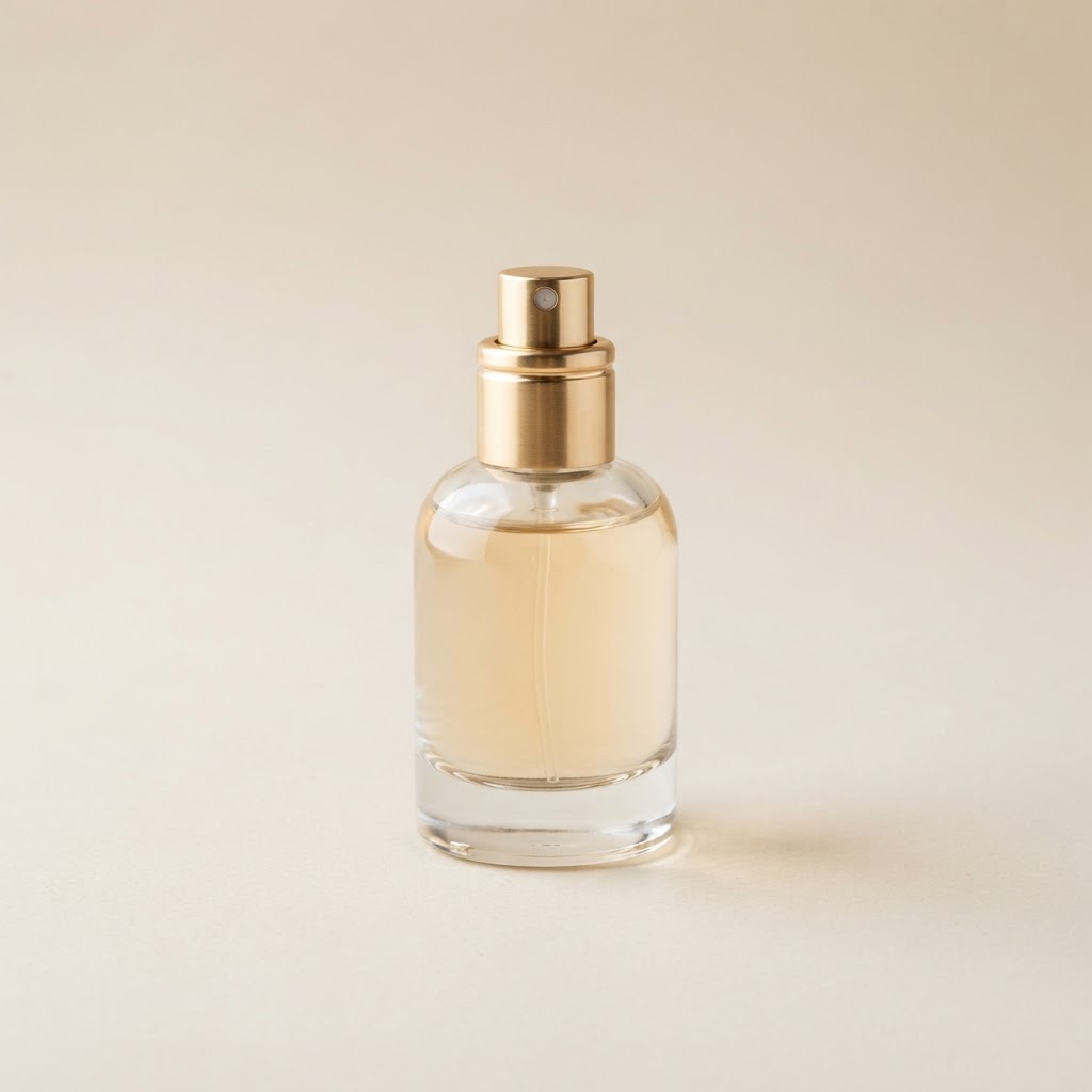 Round Clear Glass Fine Mist Spray Bottle