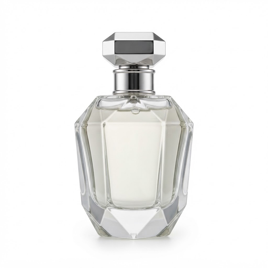 100ml Faceted Geometric Glass Perfume Bottle