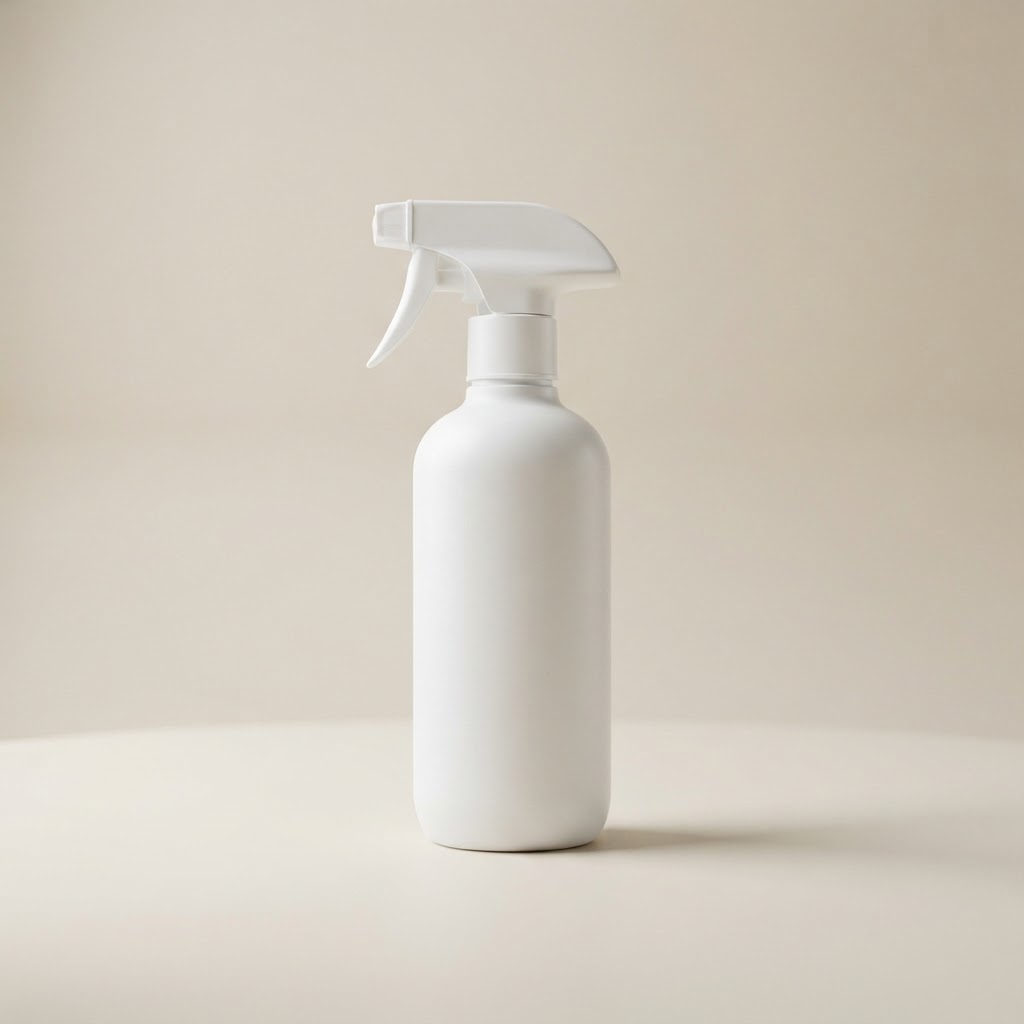 300ml White PE Bottle with Trigger Sprayer