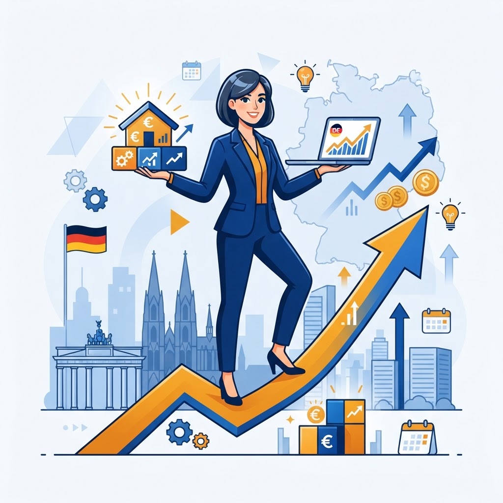 Personen bei einer professionellen Beratung zur Existenzgründung