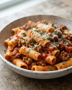 Meaty Marinara Pasta