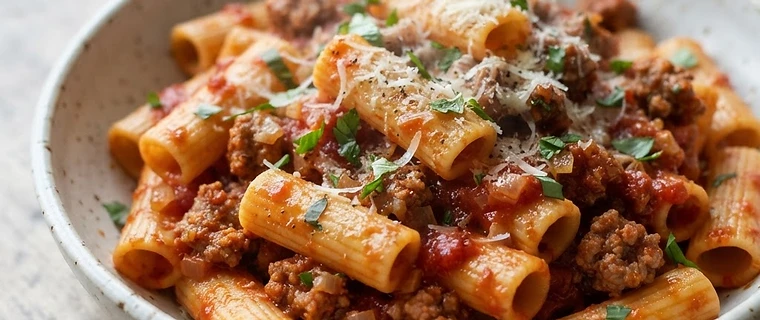 Meaty Marinara Pasta