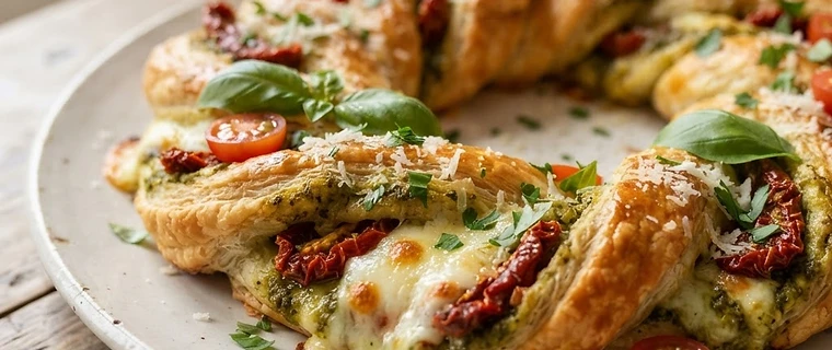 Puff Pastry Christmas Wreath