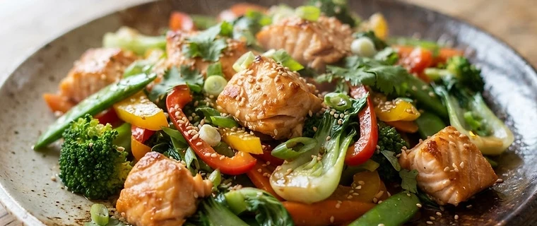 Quick Salmon Stir-fry