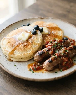 Sausage and Pancake Breakfast