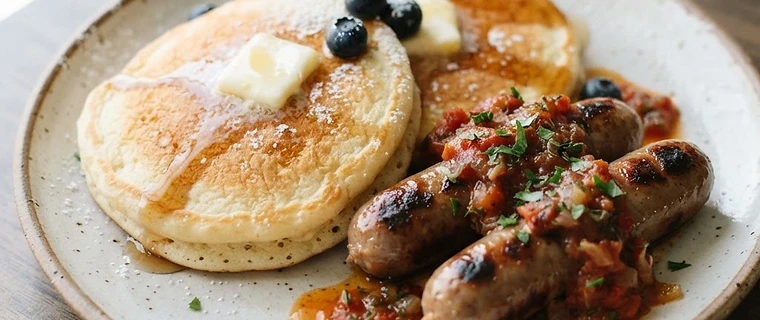 Sausage and Pancake Breakfast