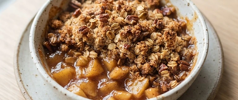 Baked Apple and Oat Pots