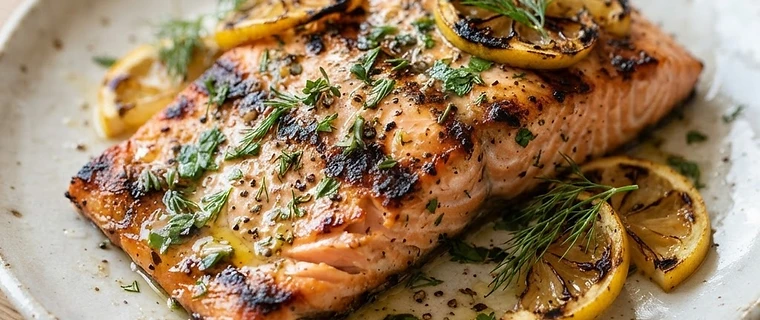 Grilled Lemon Herb Salmon