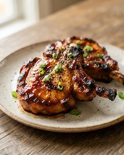 BBQ Glazed Pork Chops