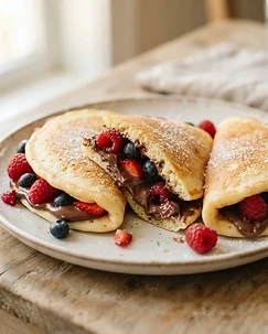 Nutella and Berry Foldovers