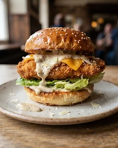 Crispy Chicken Caesar Burger