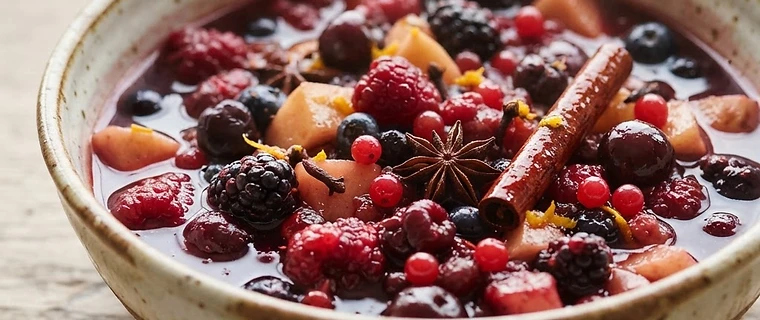 Warm Mulled Fruit Compote