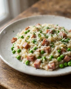 Ham and Pea Risotto