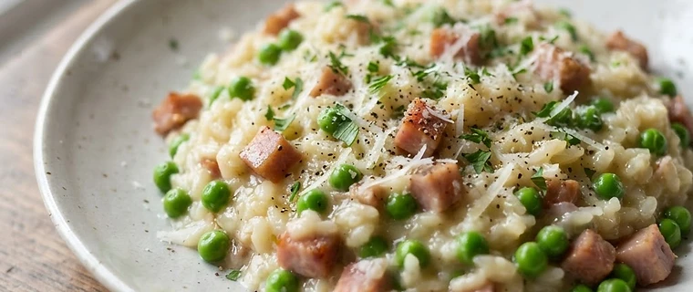 Ham and Pea Risotto