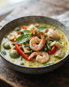 Thai Green Curry with Prawns