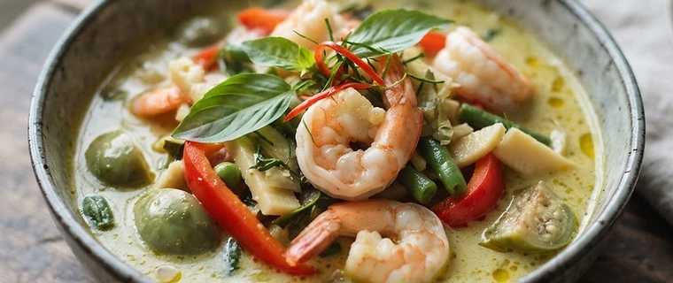 Thai Green Curry with Prawns
