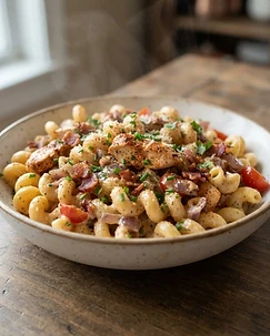 Smoked Paprika Chicken and Bacon Ranch Pasta