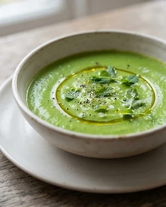 Garden Pea and Mint Soup
