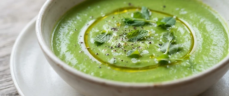 Garden Pea and Mint Soup