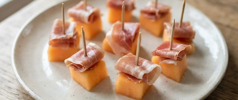 Prosciutto and Melon Bites