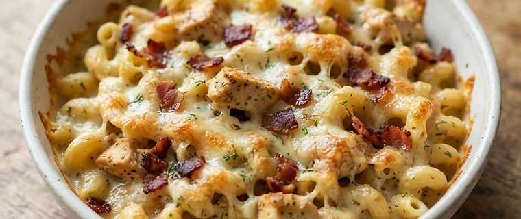 Creamy Chicken Bacon Ranch Pasta