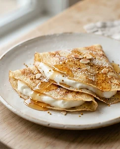 Honey and Greek Yogurt Crepes