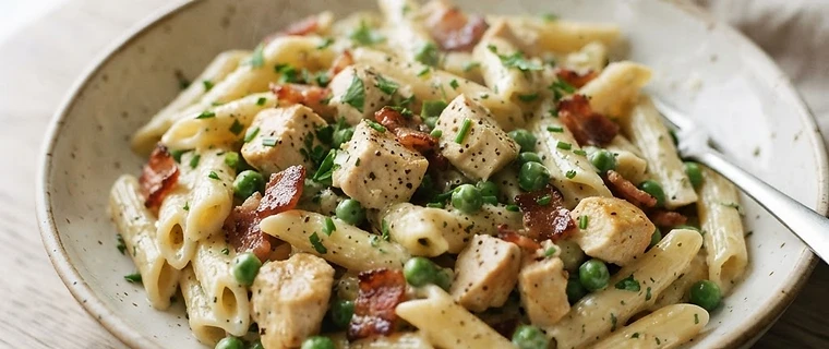 Quick Chicken Bacon Ranch Pasta