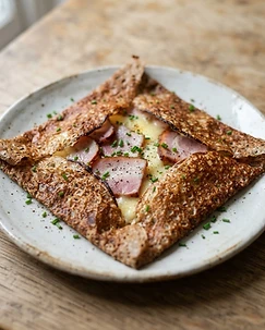 Ham and Cheddar Galettes