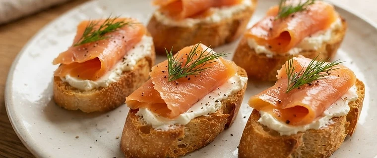 Smoked Salmon Crostini