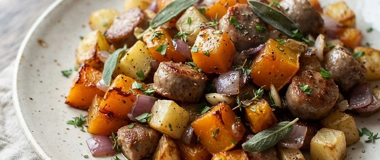 Sausage and Pumpkin Hash