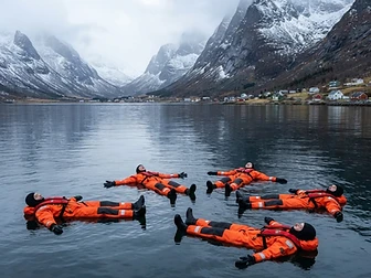 Arctic Fjord Floating
