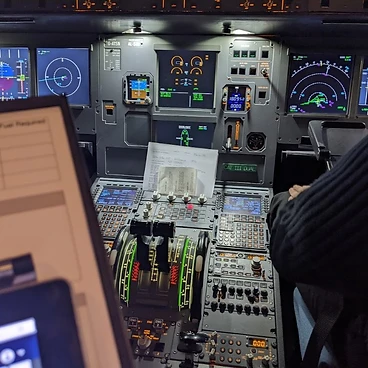 A320 centre pedestal and flight management computers