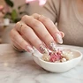 Manicura floral
