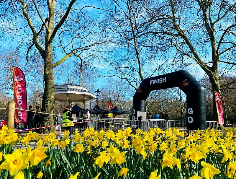 Runners at the Run for the Planet - Battersea in Battersea Park, London