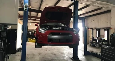 Nissan GT-R in the bay