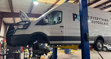 Transit van, engine out