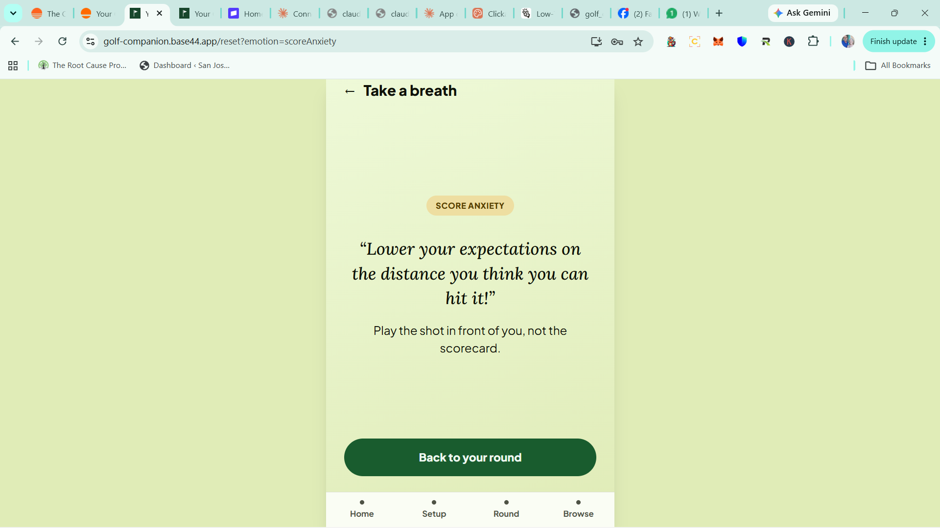 Golf template preview