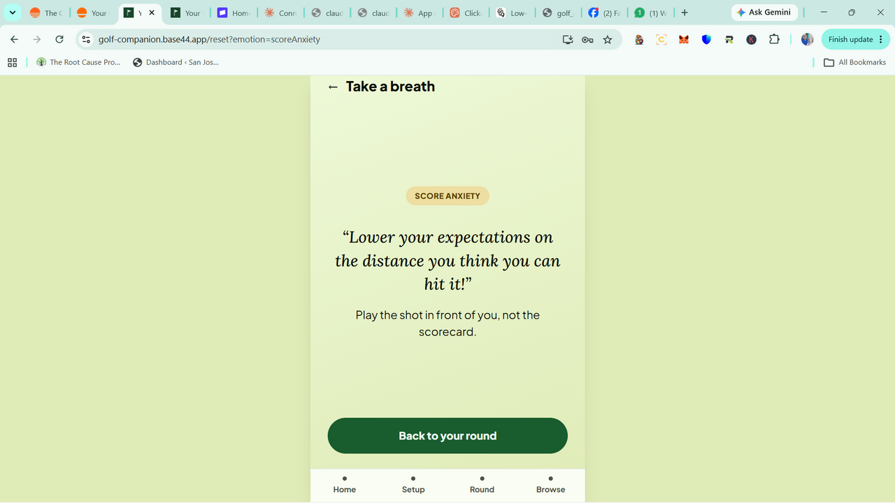 Golf template preview