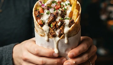Beef Shawarma Wrap