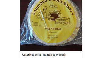 Catering: Extra Pita Bag (6 Pieces)