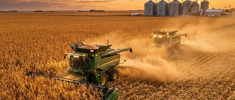 Corn and Wheat Slide on Black Sea Talk While Soybeans Hold Firm Ahead of Harvest