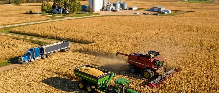 Corn Harvest Gains Momentum as Crop Ratings Hold Steady