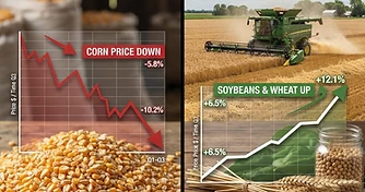 Grain Markets React to USDA Stocks Report: Corn Under Pressure, Soybeans Stable, Wheat Mixed